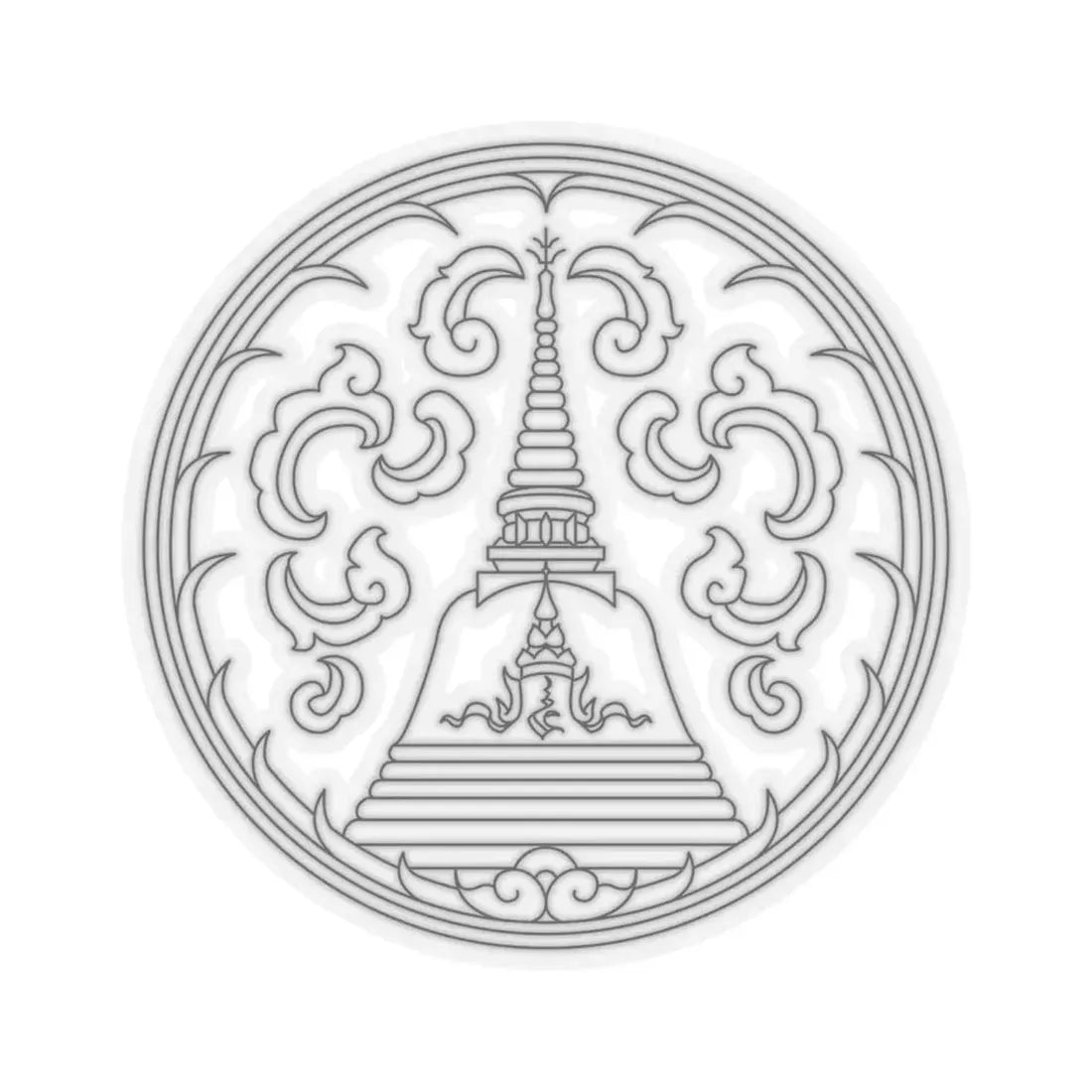 Seal Nakhon Pathom (Thailand) STICKER Vinyl Kiss-Cut Decal 6 Inch Transparent - The Sticker Space