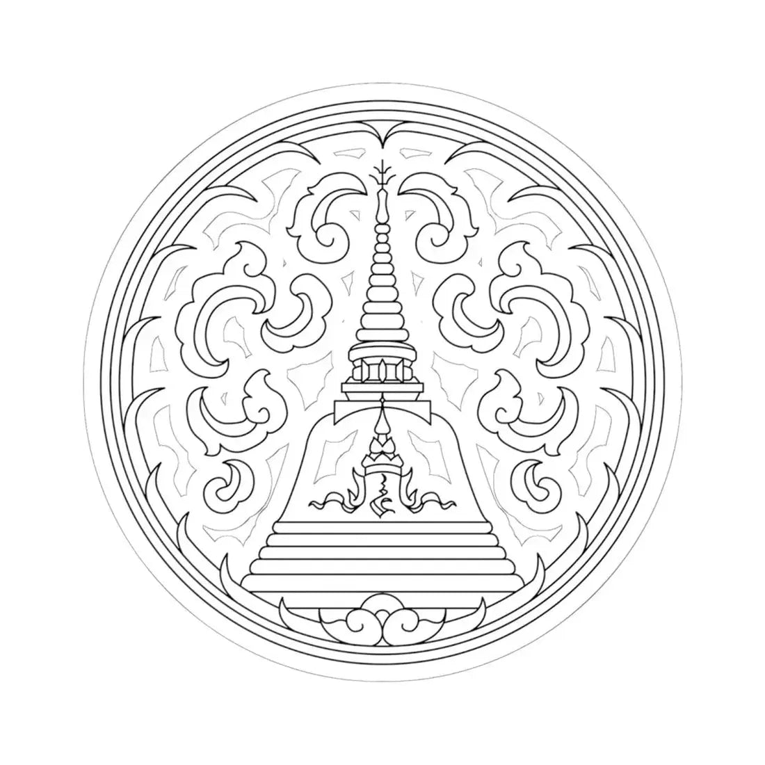 Seal Nakhon Pathom (Thailand) STICKER Vinyl Kiss-Cut Decal 6 Inch White - The Sticker Space