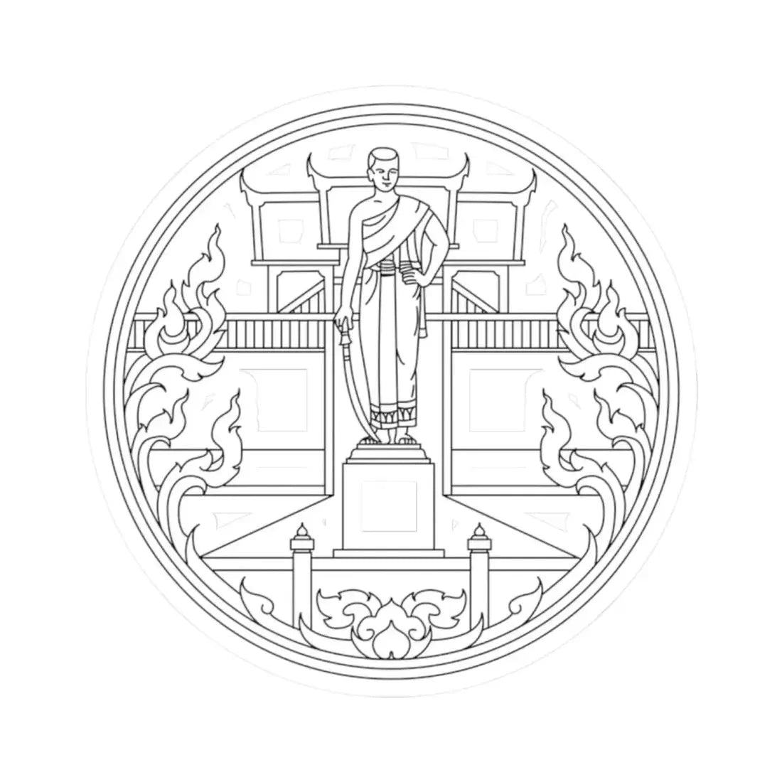 Seal Nakhon Ratchasima (Thailand) STICKER Vinyl Kiss-Cut Decal 2 Inch White - The Sticker Space