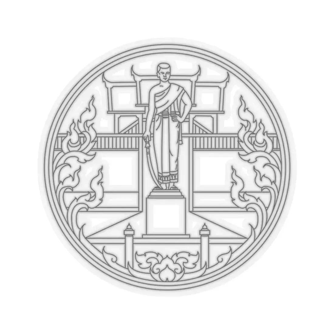 Seal Nakhon Ratchasima (Thailand) STICKER Vinyl Kiss-Cut Decal 3 Inch Transparent - The Sticker Space