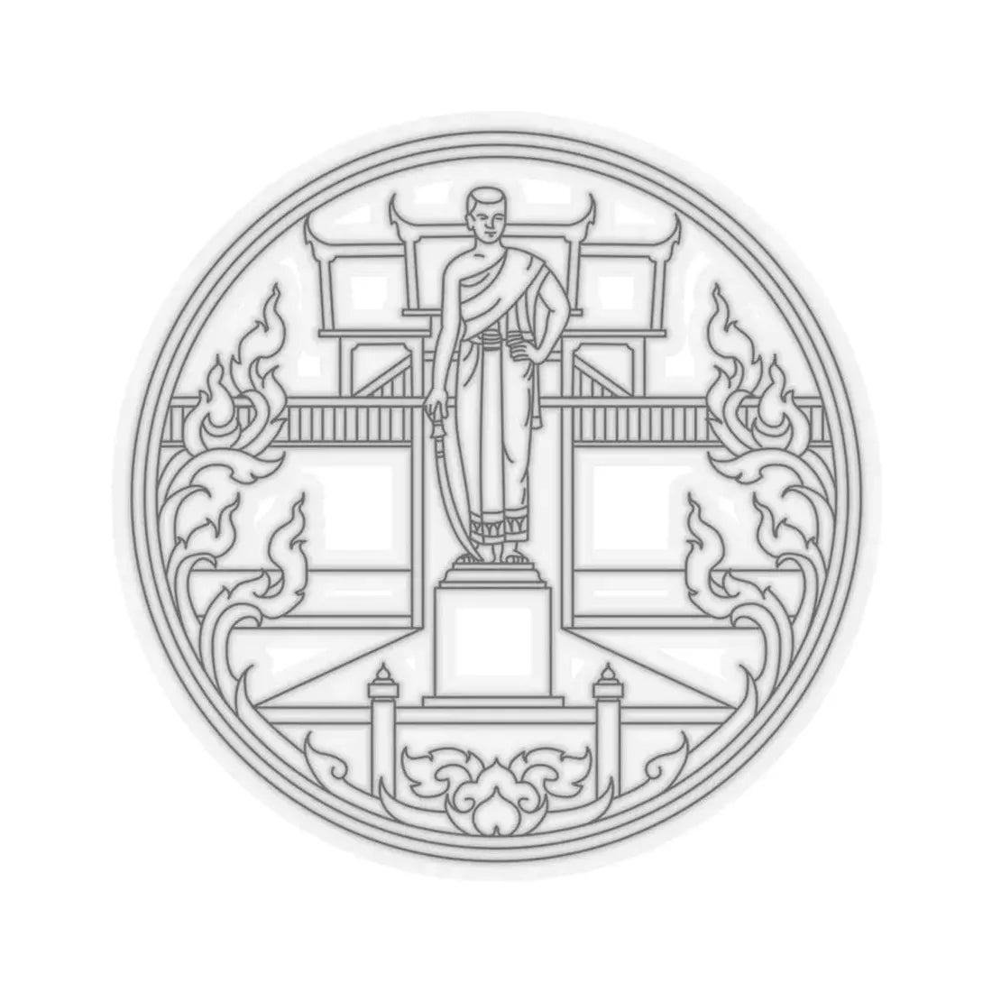 Seal Nakhon Ratchasima (Thailand) STICKER Vinyl Kiss-Cut Decal 4 Inch Transparent - The Sticker Space