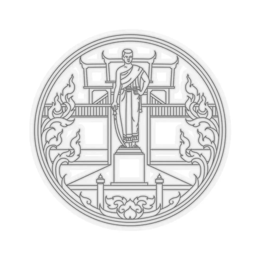 Seal Nakhon Ratchasima (Thailand) STICKER Vinyl Kiss-Cut Decal 6 Inch Transparent - The Sticker Space