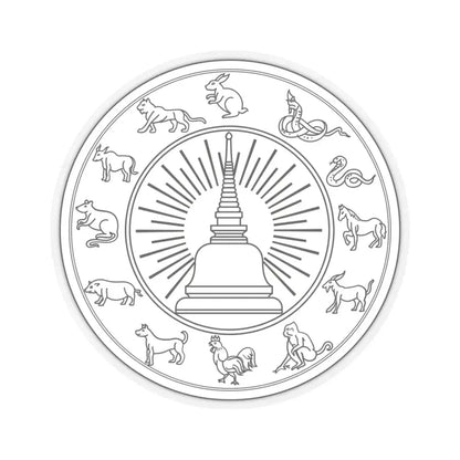 Seal Nakhon Si Thammarat (Thailand) STICKER Vinyl Kiss-Cut Decal 3 Inch Transparent - The Sticker Space