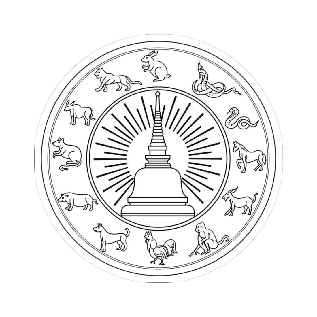 Seal Nakhon Si Thammarat (Thailand) STICKER Vinyl Kiss-Cut Decal 3 Inch White - The Sticker Space