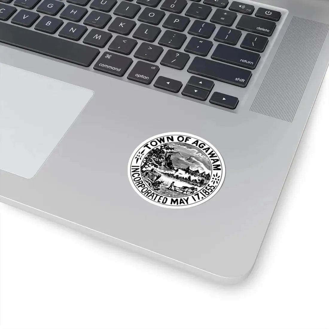 Seal of Agawam Massachusetts (United States) STICKER Vinyl Kiss-Cut Decal - The Sticker Space