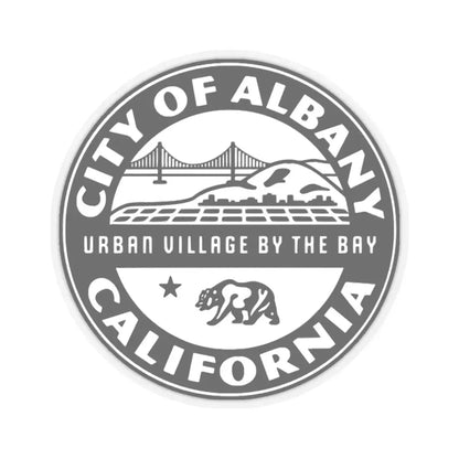 Seal of Albany California (United States) STICKER Vinyl Kiss-Cut Decal 4 Inch Transparent - The Sticker Space