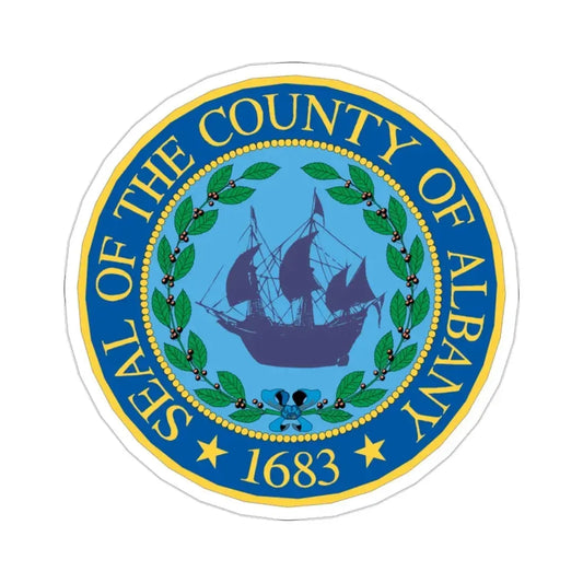 Seal of Albany County, New York USA STICKER Vinyl Die-Cut Decal 2 Inch - The Sticker Space