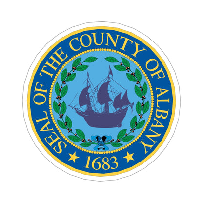 Seal of Albany County, New York USA STICKER Vinyl Die-Cut Decal-4 Inch-The Sticker Space