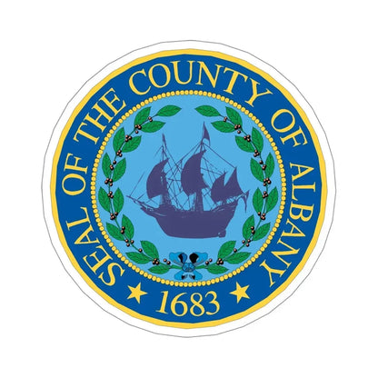 Seal of Albany County, New York USA STICKER Vinyl Die-Cut Decal 5 Inch - The Sticker Space