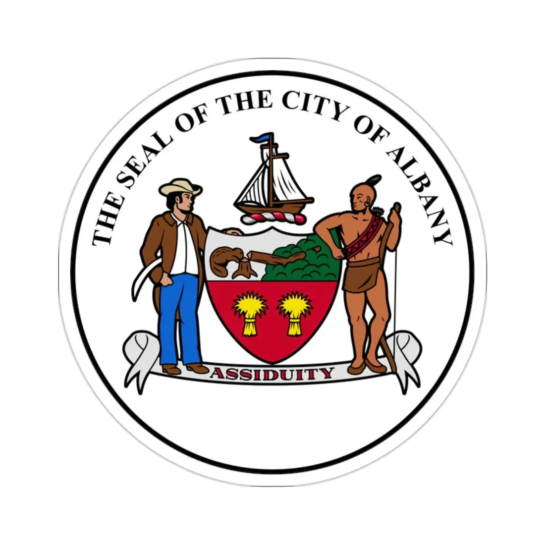 Seal of Albany, New York USA STICKER Vinyl Die-Cut Decal 2 Inch - The Sticker Space