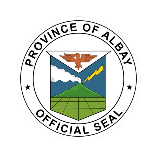 Seal of Albay (Philippines) STICKER Vinyl Kiss-Cut Decal 2 Inch White - The Sticker Space