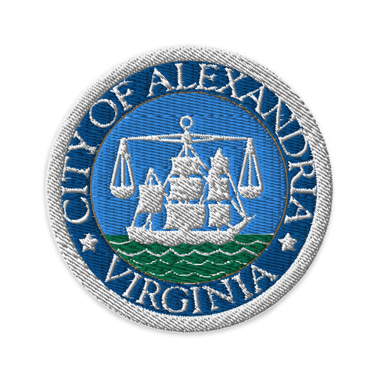 Seal of Alexandria Virginia - Embroidered Patch-The Sticker Space