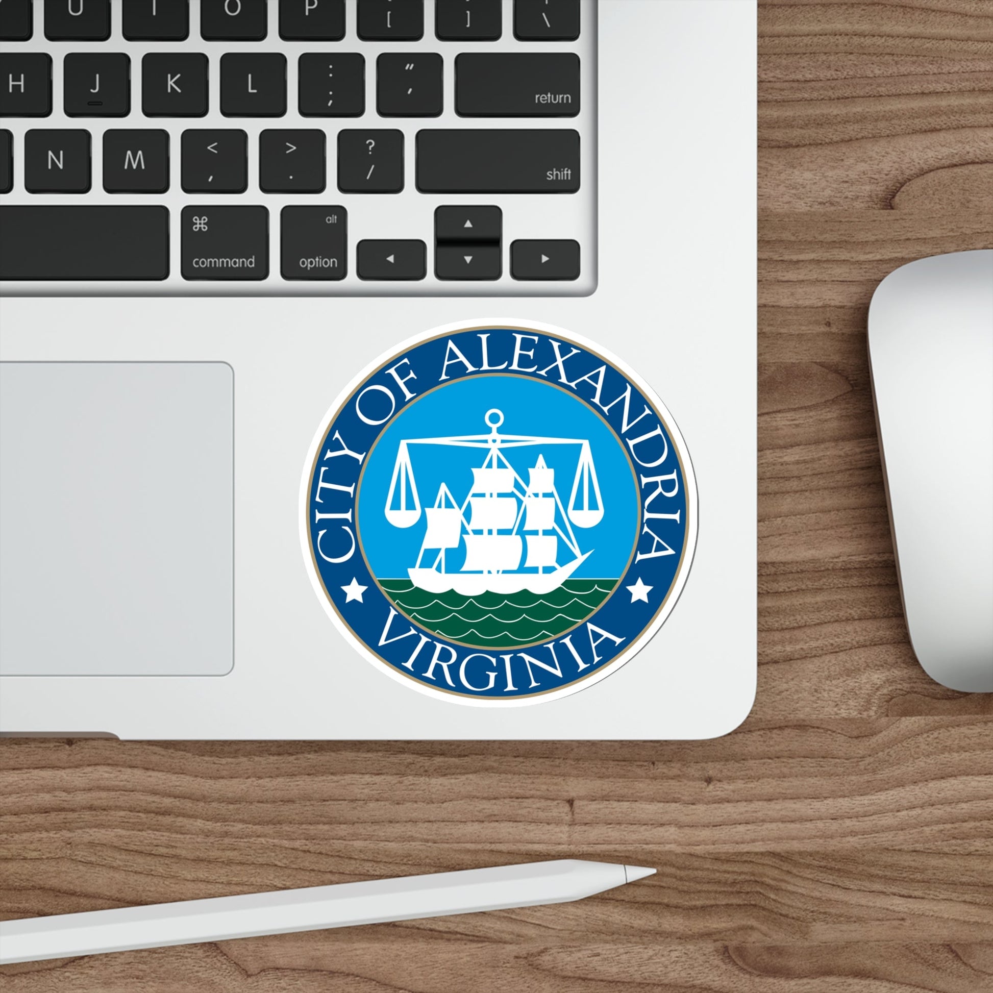 Seal of Alexandria Virginia USA STICKER Vinyl Die-Cut Decal-The Sticker Space