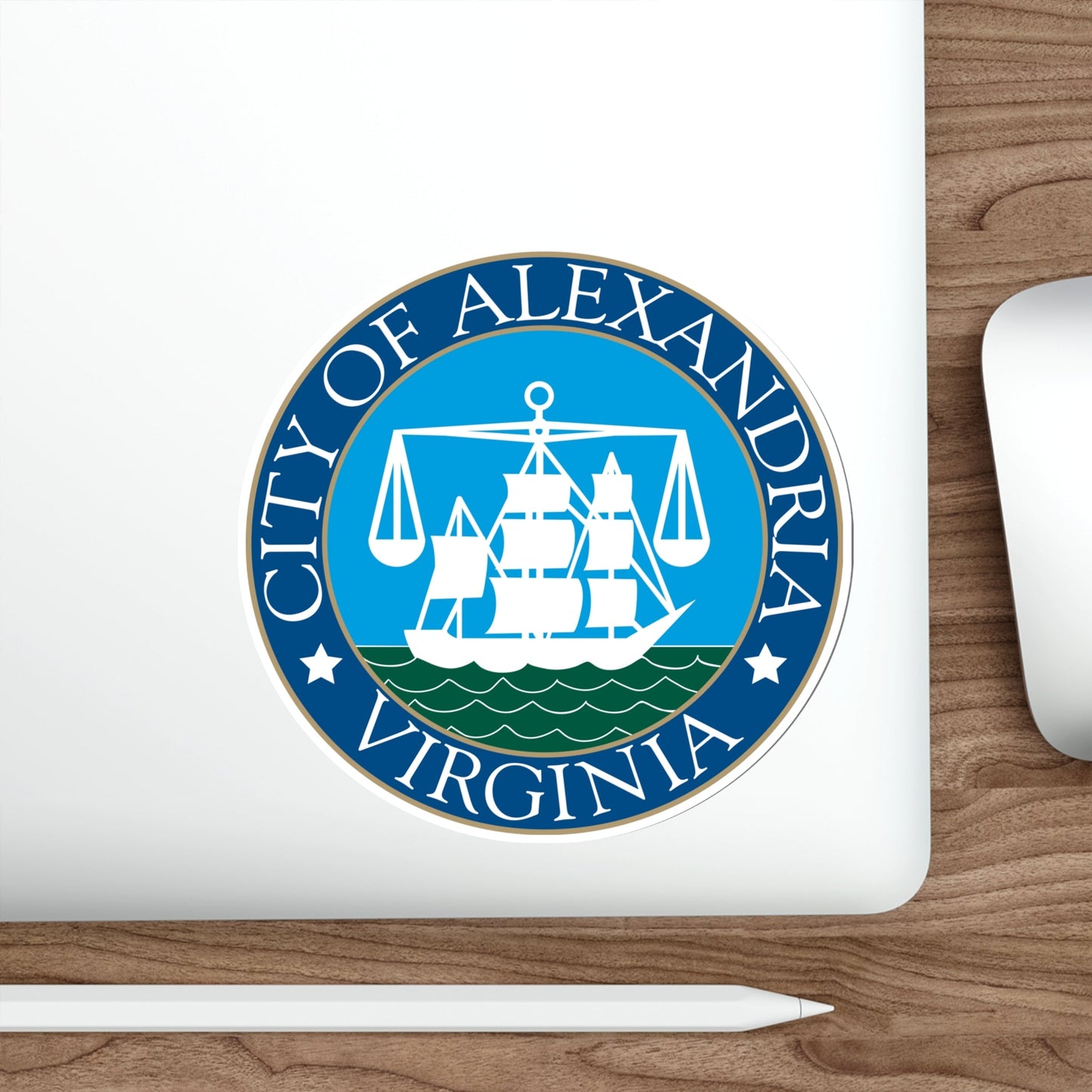 Seal of Alexandria Virginia USA STICKER Vinyl Die-Cut Decal-The Sticker Space