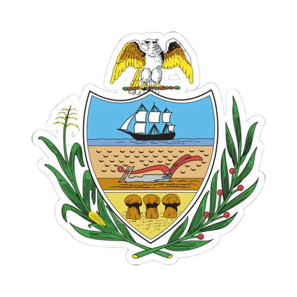 Seal of Allegheny County Pennsylvania (United States) STICKER Vinyl Kiss-Cut Decal 4 Inch White - The Sticker Space