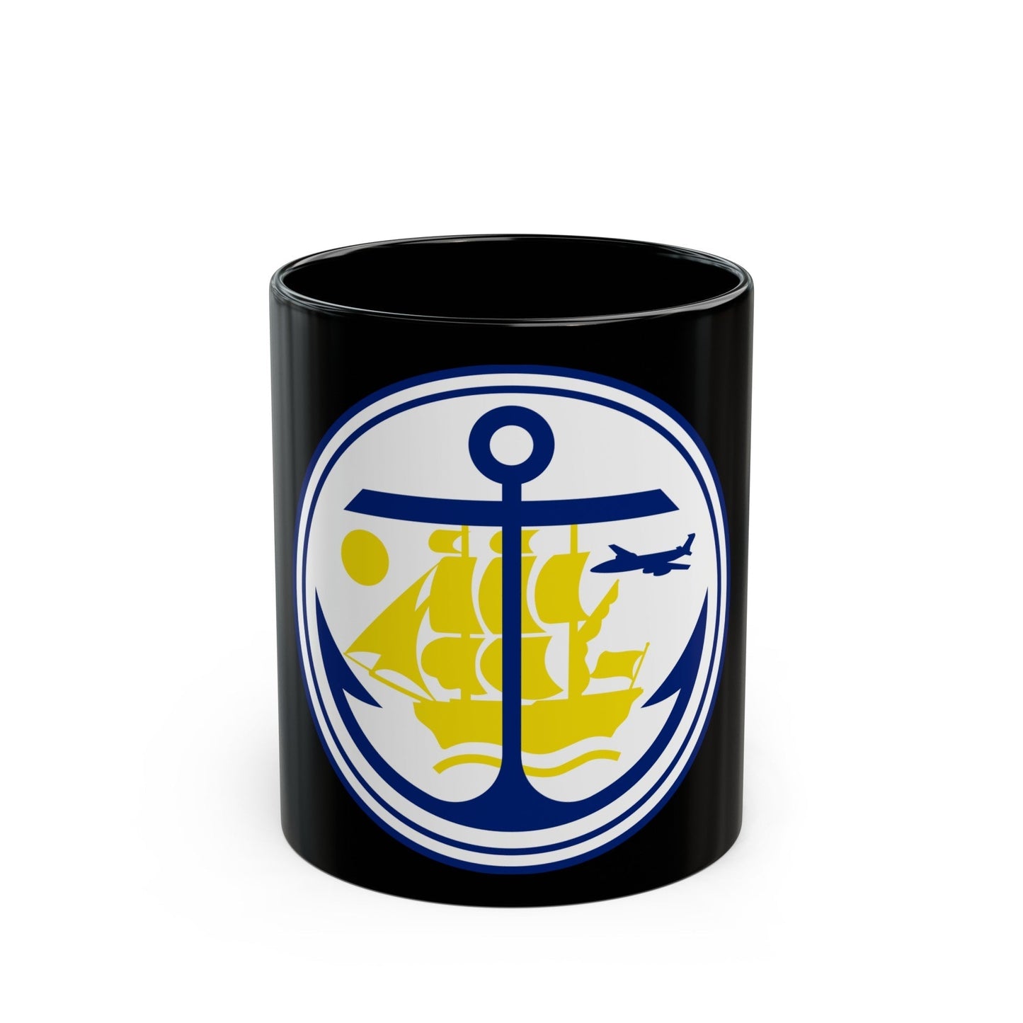 Seal of Anchorage Alaska - Black Coffee Mug-11oz-The Sticker Space