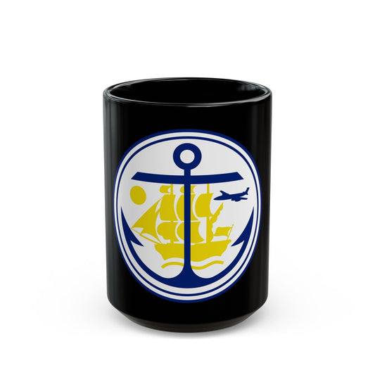 Seal of Anchorage Alaska - Black Coffee Mug-15oz-The Sticker Space