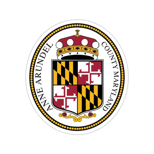 Seal of Anne Arundel County, Maryland USA STICKER Vinyl Die-Cut Decal 2 Inch - The Sticker Space