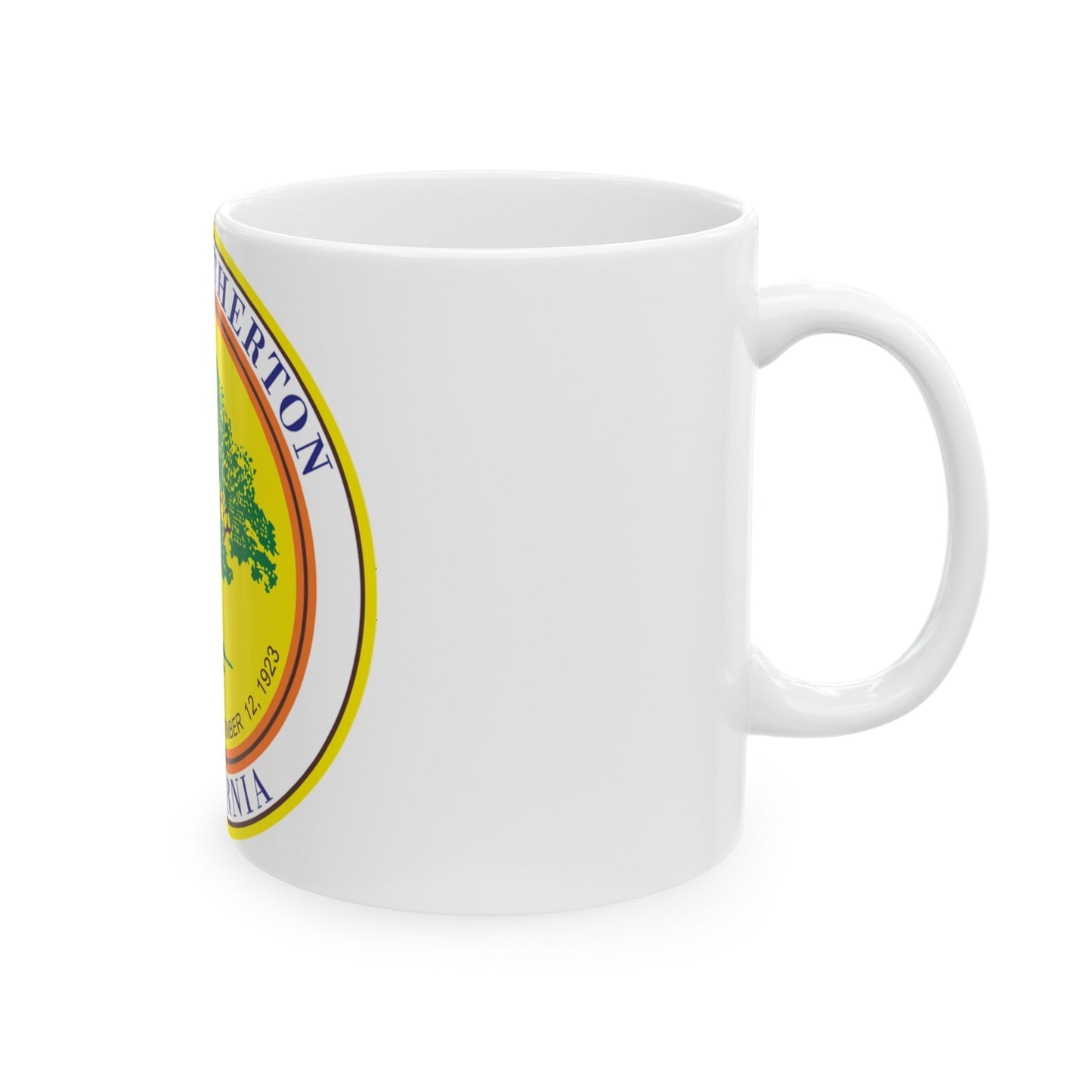 Seal of Atherton California - White Coffee Mug-The Sticker Space