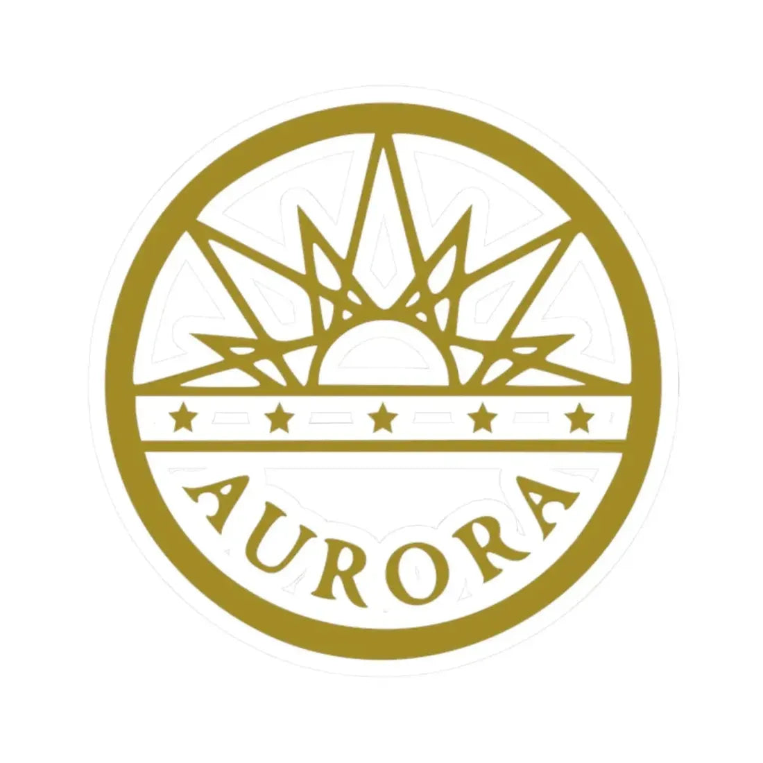 Seal of Aurora Colorado - STICKER Vinyl Kiss-Cut Decal 2 Inch White - The Sticker Space