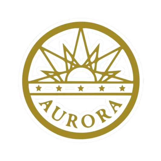 Seal of Aurora Colorado - STICKER Vinyl Kiss-Cut Decal 2 Inch White - The Sticker Space