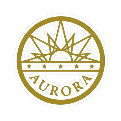 Seal of Aurora Colorado - STICKER Vinyl Kiss-Cut Decal 3 Inch White - The Sticker Space
