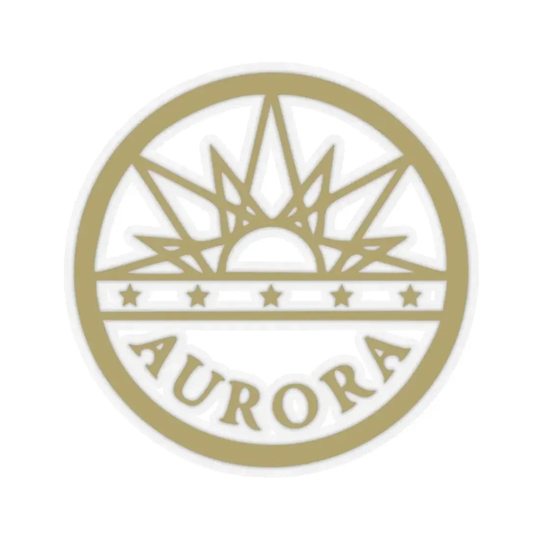 Seal of Aurora Colorado - STICKER Vinyl Kiss-Cut Decal 4 Inch Transparent - The Sticker Space