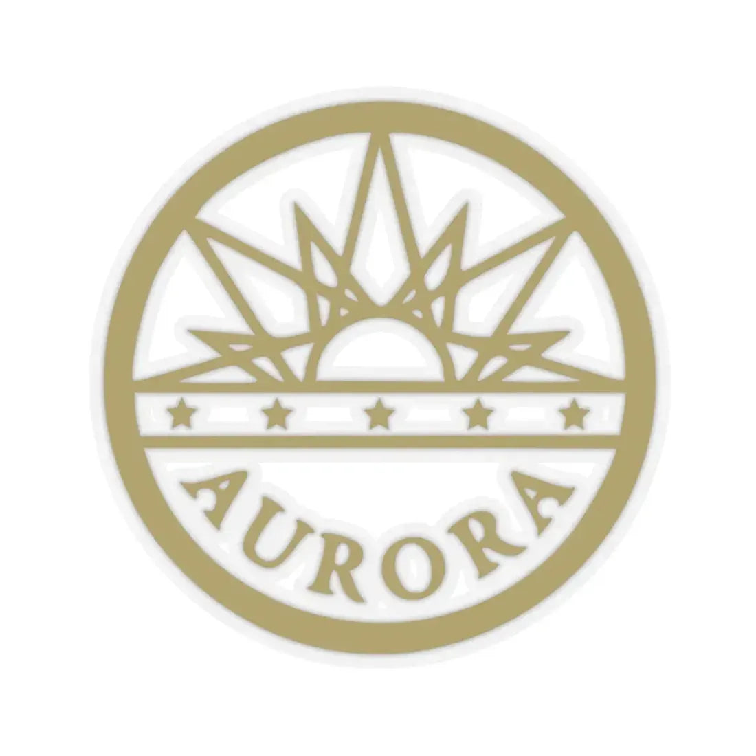 Seal of Aurora Colorado - STICKER Vinyl Kiss-Cut Decal 6 Inch Transparent - The Sticker Space