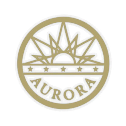 Seal of Aurora Colorado - STICKER Vinyl Kiss-Cut Decal 6 Inch Transparent - The Sticker Space