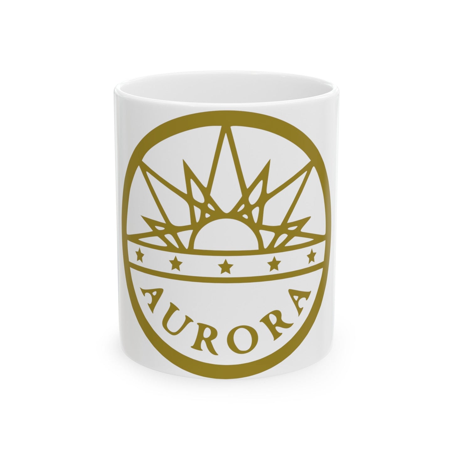 Seal of Aurora Colorado - White Coffee Mug-11oz-The Sticker Space