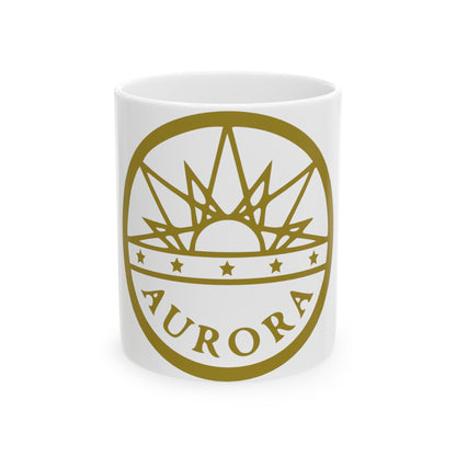 Seal of Aurora Colorado - White Coffee Mug-11oz-The Sticker Space