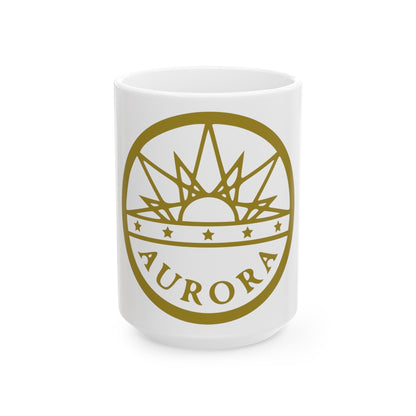 Seal of Aurora Colorado - White Coffee Mug-15oz-The Sticker Space