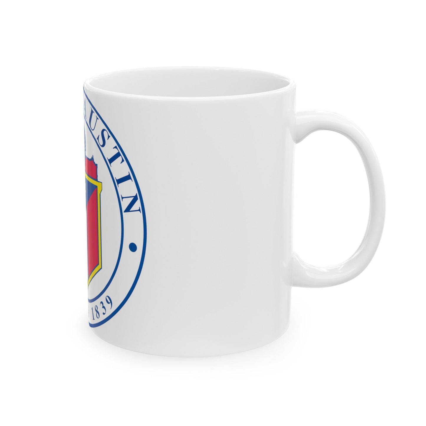 Seal of Austin TX - White Coffee Mug-The Sticker Space