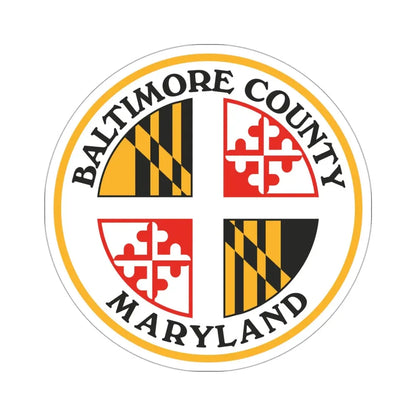 Seal of Baltimore County, Maryland USA STICKER Vinyl Die-Cut Decal 3 Inch - The Sticker Space
