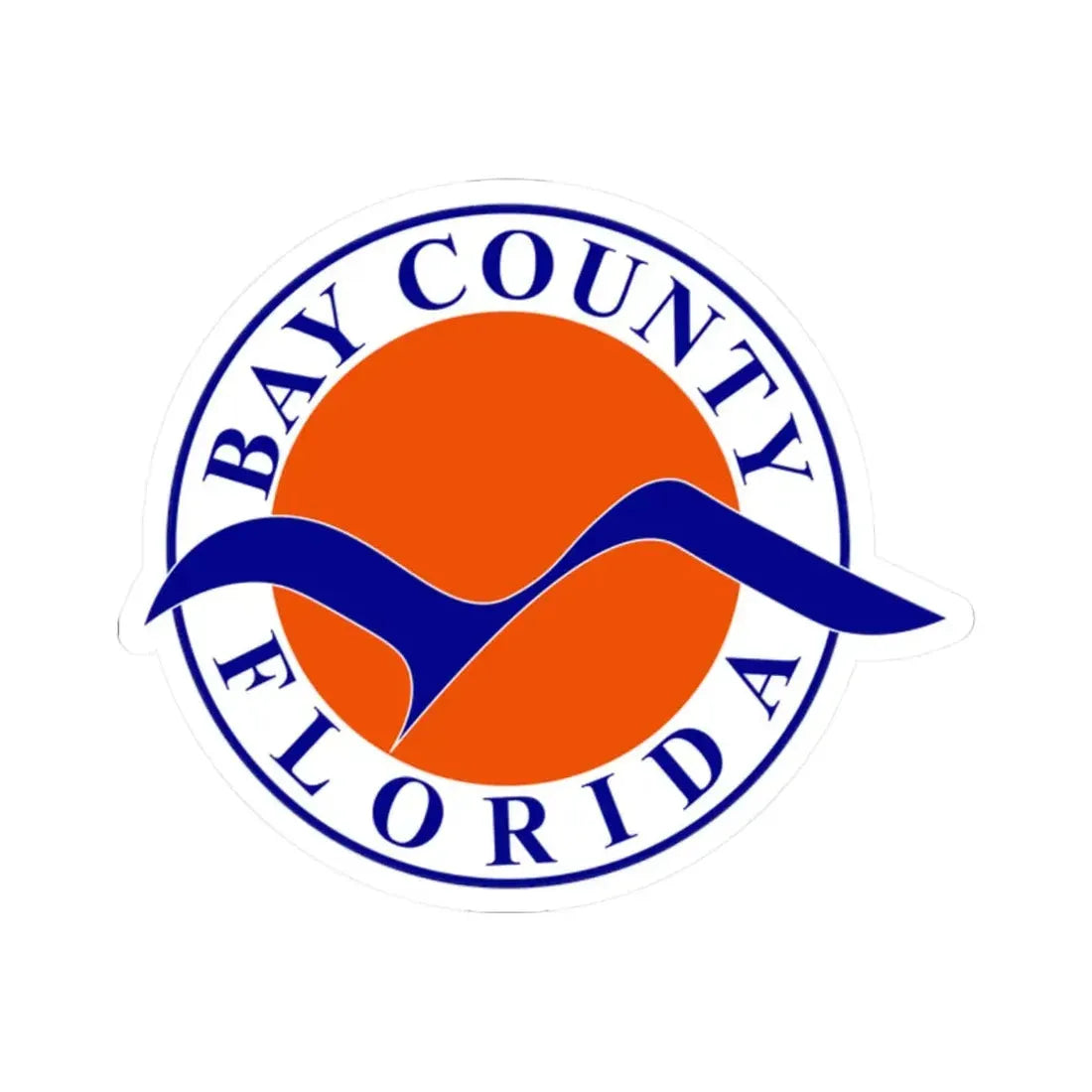 Seal of Bay County Florida (United States) STICKER Vinyl Kiss-Cut Decal 2 Inch White - The Sticker Space