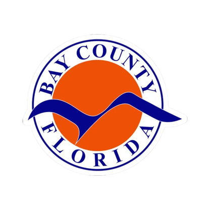 Seal of Bay County Florida (United States) STICKER Vinyl Kiss-Cut Decal 2 Inch White - The Sticker Space