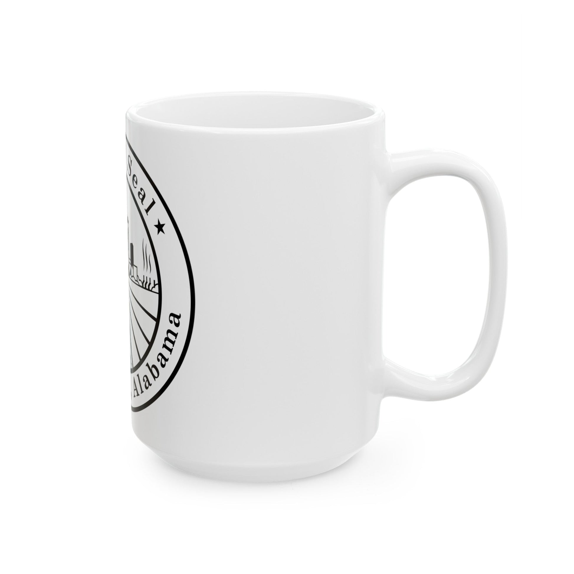 Seal of Birmingham Alabama - White Coffee Mug-The Sticker Space