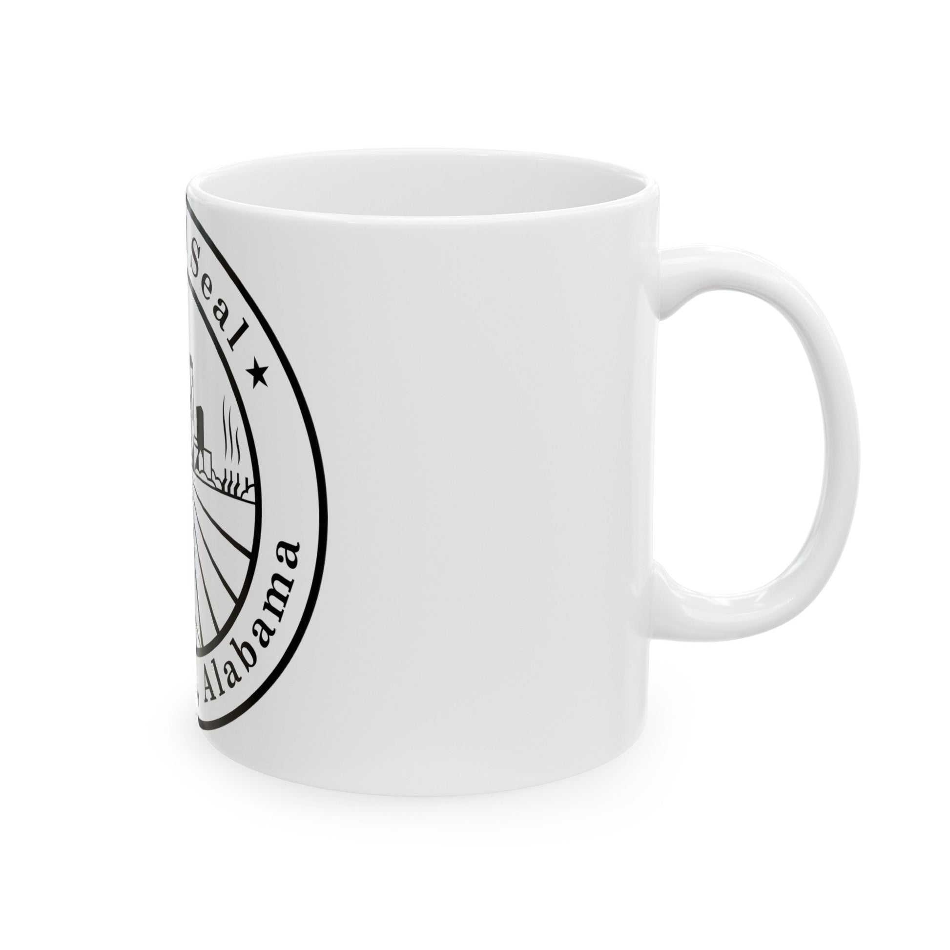 Seal of Birmingham Alabama - White Coffee Mug-The Sticker Space