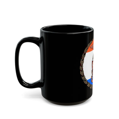 Seal of Borough of the Bronx - Black Coffee Mug-The Sticker Space