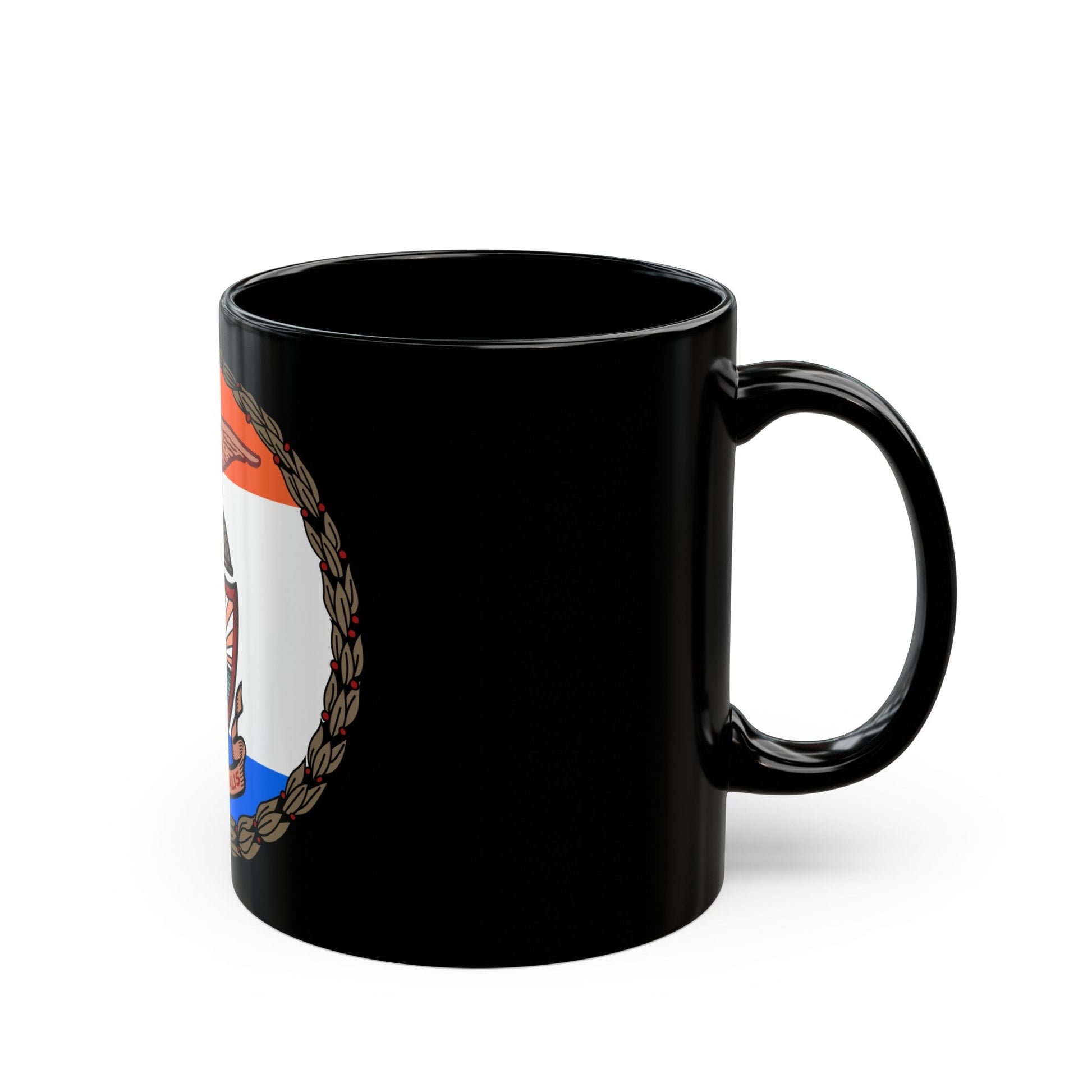 Seal of Borough of the Bronx - Black Coffee Mug-The Sticker Space