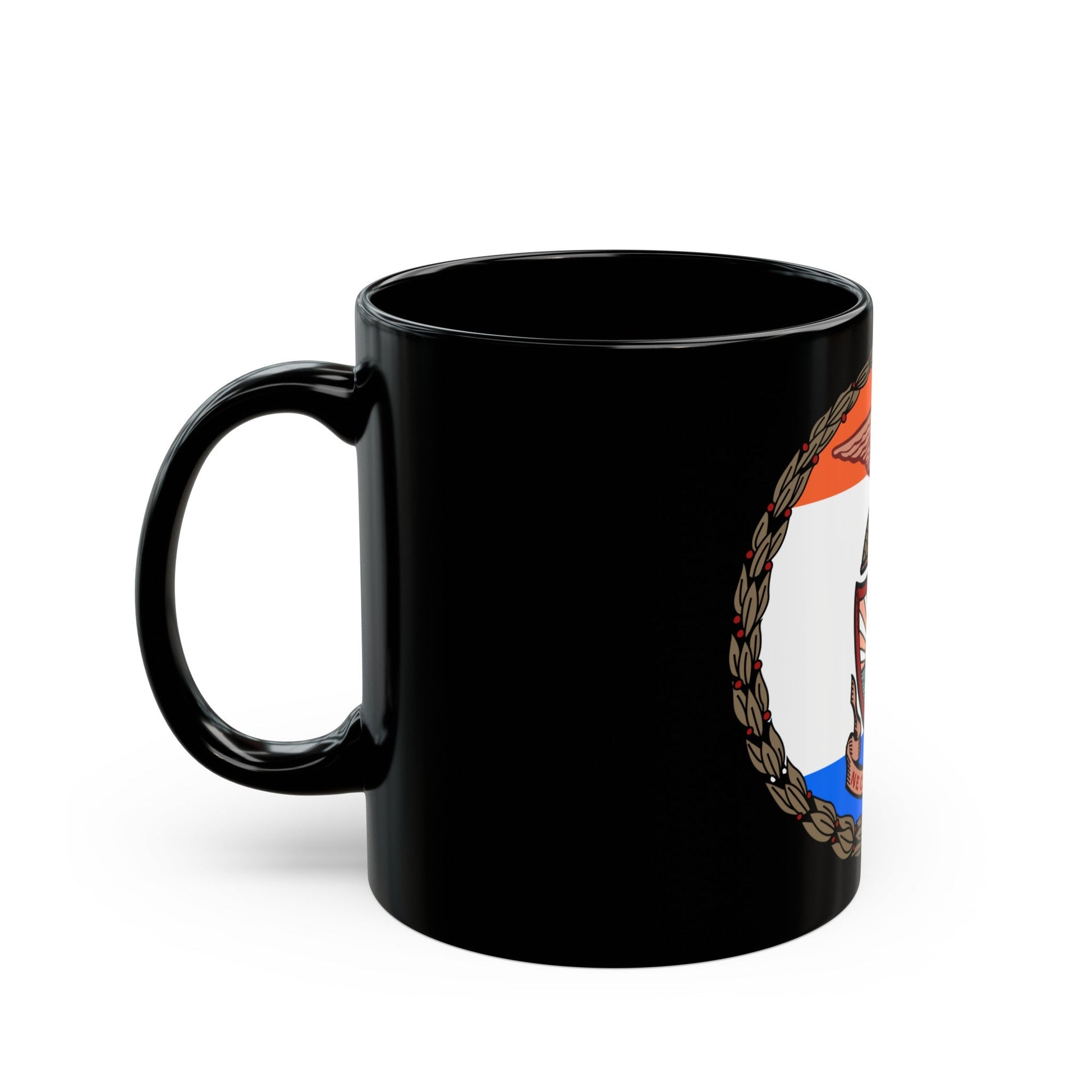 Seal of Borough of the Bronx - Black Coffee Mug-The Sticker Space