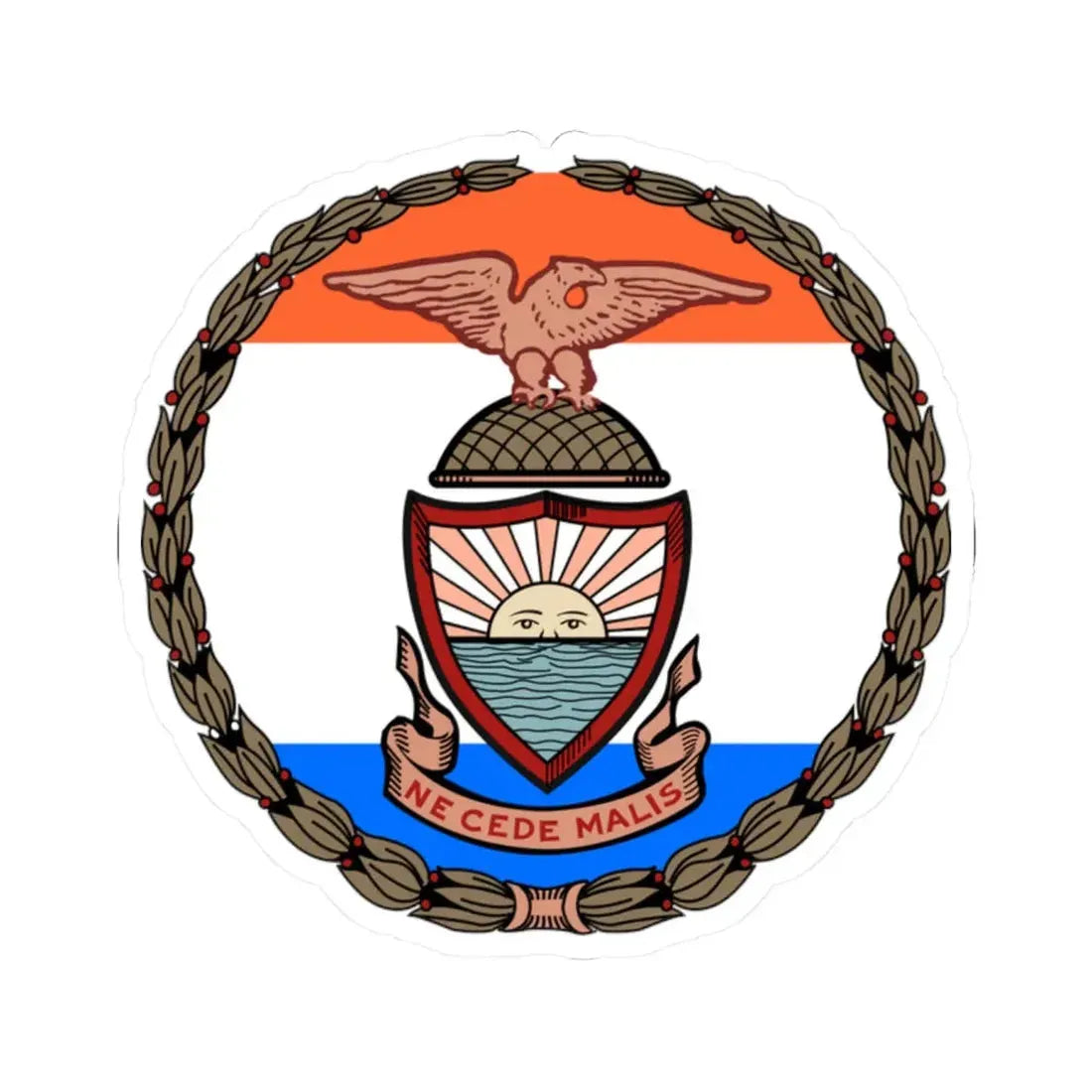 Seal of Borough of the Bronx - STICKER Vinyl Kiss-Cut Decal 2 Inch White - The Sticker Space