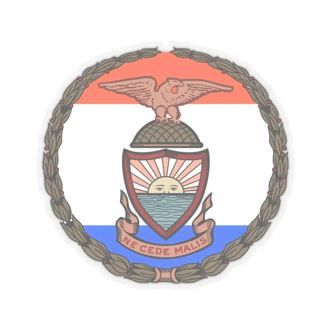 Seal of Borough of the Bronx - STICKER Vinyl Kiss-Cut Decal 4 Inch Transparent - The Sticker Space