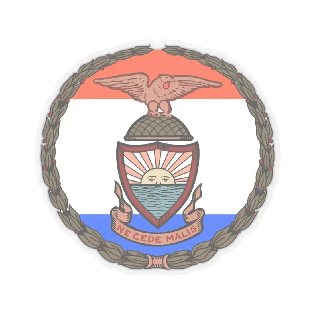 Seal of Borough of the Bronx - STICKER Vinyl Kiss-Cut Decal 6 Inch Transparent - The Sticker Space