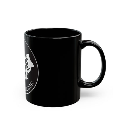 Seal of Boulder Colorado - Black Coffee Mug-The Sticker Space