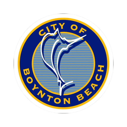 Seal of Boynton Beach Florida (United States) STICKER Vinyl Kiss-Cut Decal 2 Inch White - The Sticker Space