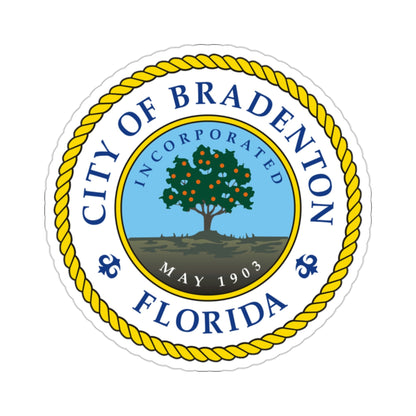 Seal of Bradenton Florida USA STICKER Vinyl Die-Cut Decal-2 Inch-The Sticker Space