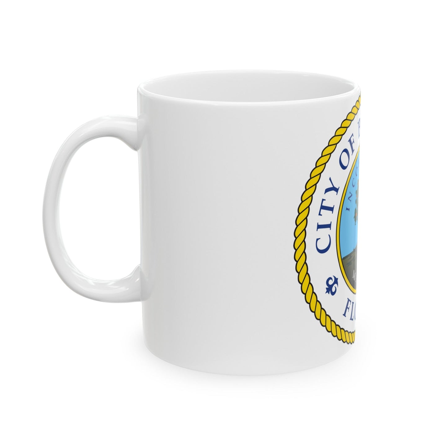 Seal of Bradenton Florida - White Coffee Mug-The Sticker Space