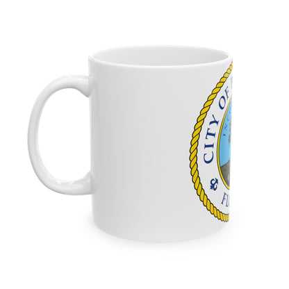 Seal of Bradenton Florida - White Coffee Mug-The Sticker Space