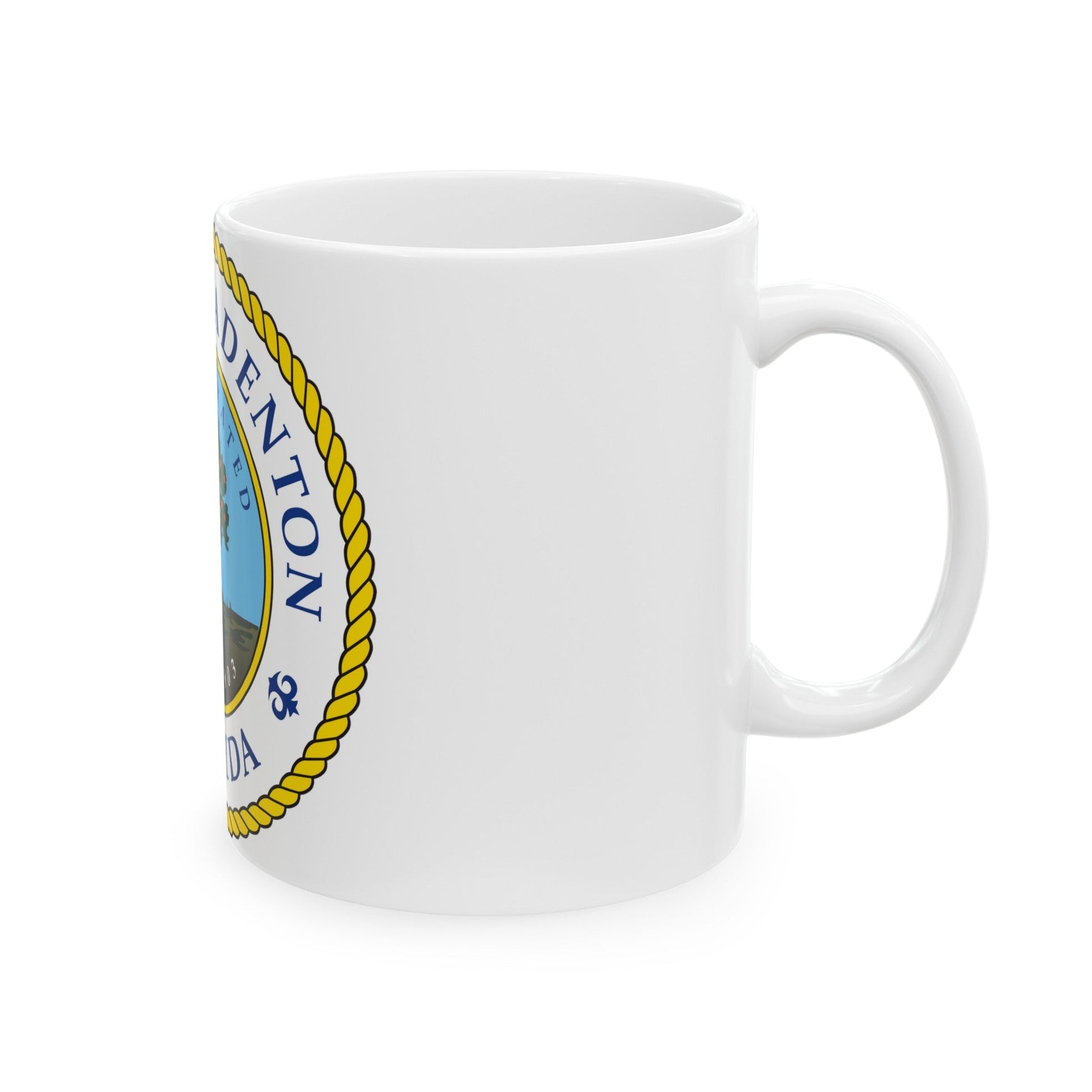 Seal of Bradenton Florida - White Coffee Mug-The Sticker Space